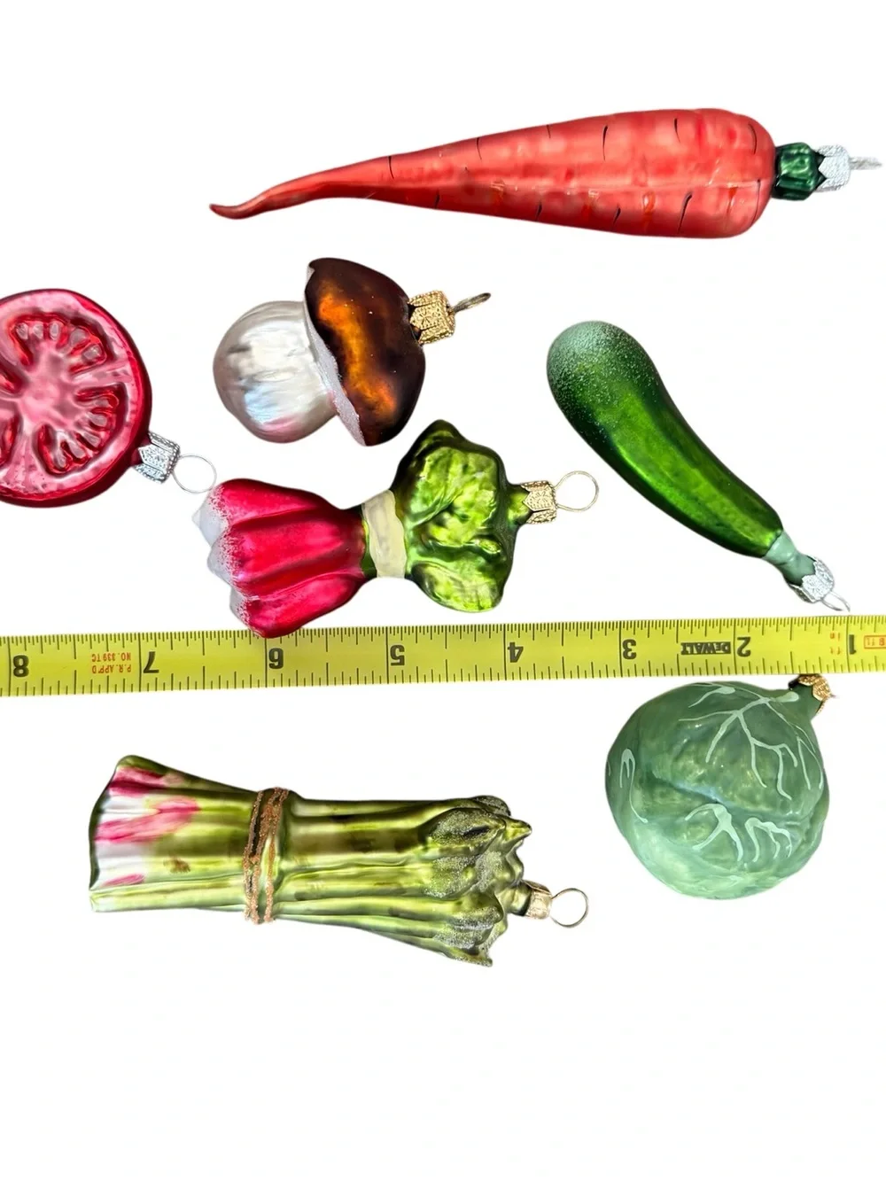 Glass Vegetable Ornaments